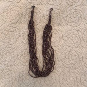 Bronze beaded necklace